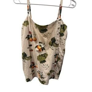 Abercrombie & Fitch‎ Fruit Print Linen Blend Mini Dress Womens M